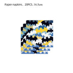 Batman Block Birthday Party Supplies Decoration Tableware Tablecloth Paper Cup Plate Napkin Cake Topper Kids Favors Gifts