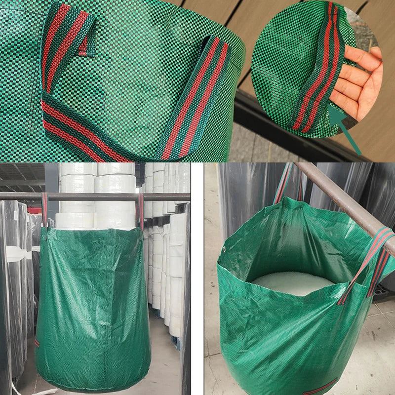 500L Garden Waste Bag Reusable Leaf Bag Yard Waste Bag Lawn Yard Bag for Loading Garden Leaves Trash storage bag