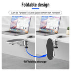 Foldable Ergonomic Computer Desk Arm Rest Pad Wrist Rest Support For Keyboard Armrest Extender Rotating Mouse Pad Holder Rack
