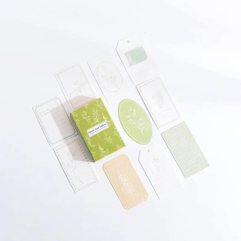 30Pcs Colorful Flower Plant Texture Card Stock Craft Paper Junk Journal Ephemera Forest Leaf Scrapbooking Material Paper Pack