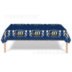 18th 30th 40th 50th 60th 70th Birthday Decorations Men Women Blue Birthday Happy Birthday  Plates Cup Tableware Anniversary