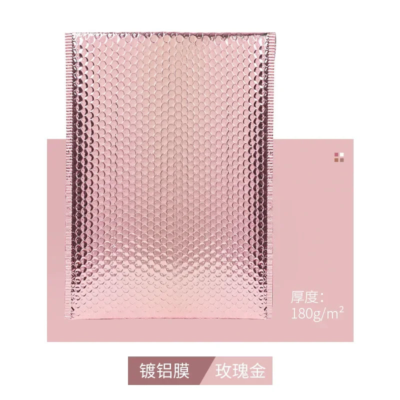 10Pcs/Lot Bubble Mailers Aluminized Bags Laser Envelope Self Seal Postal Gift Packaging Bags Book Shipping Package Colorful Bags