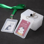 1-10Pcs Waterproof Transparent Card Cover Rigid Plastic Bus Card Holder Case Business Credit Cards Bank ID Card Sleeve Protect