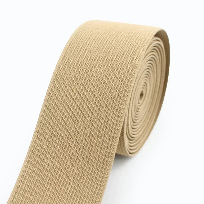 3/5M Meetee 20-50mm Elastic Bands for Trouser Waist Rubber Band Stretch Webbing Tape Belt DIY Underwear Clothes Sewing Accessory