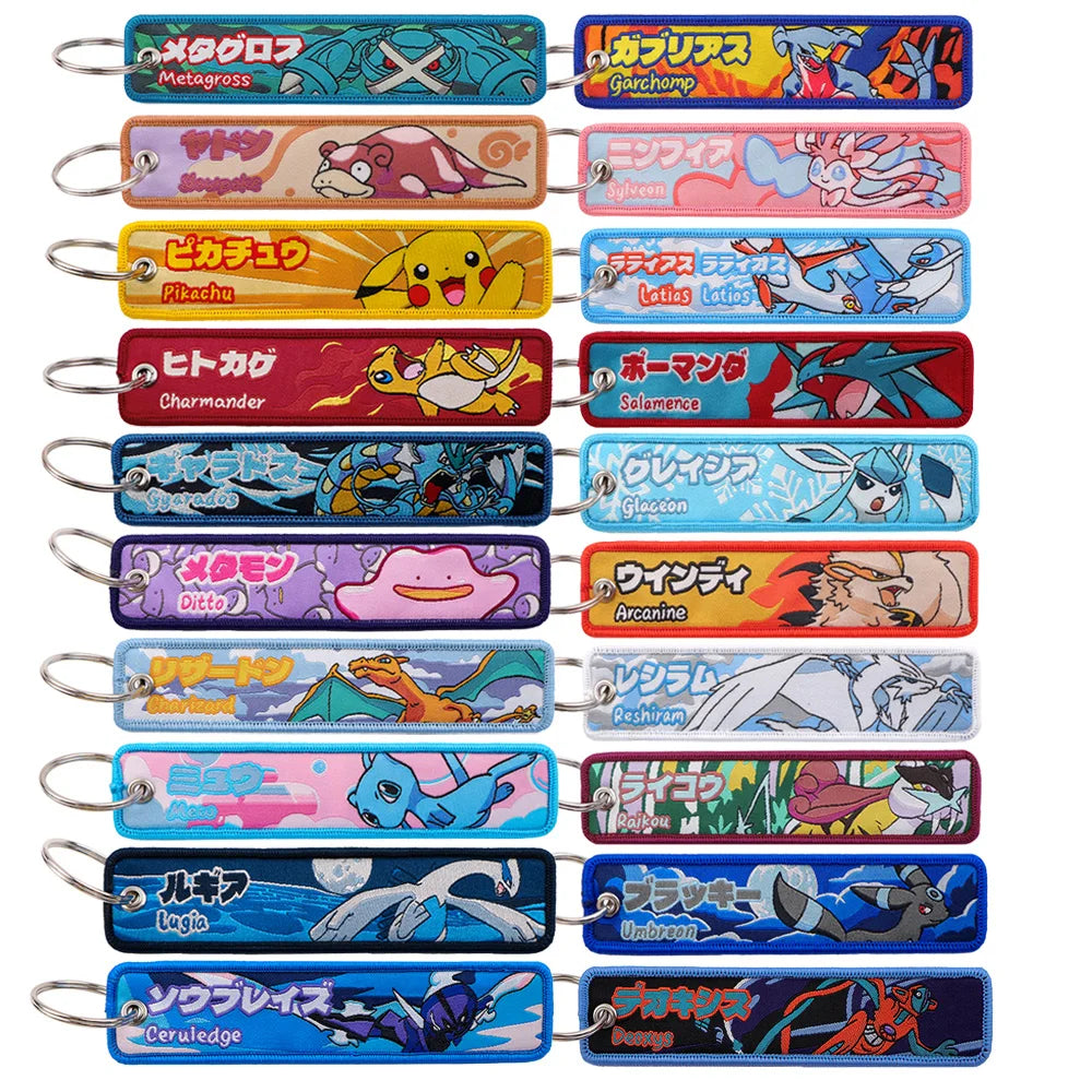 Japanese Anime Game Key Fobs Holder Key Tag Key Chain for Motorcycles Key Fobs Holder Men Women Key Tags Key Ring Accessories
