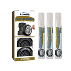 3PCS Tire Marking Pen Set Fast Drying Waterproof Paint Marker for Car Motorcycle Bike Tires White Ink for Drawing Graffiti DIY