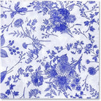 Disposable Blue Flower Porcelain Printed Napkins Birthday Wedding Tea Party Restaurant Party Decoration Tissue
