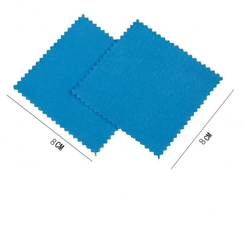 20/10Pcs Microfiber Cleaning Cloth Phone Screen Glasses Camera Lens Cleaner Wipe 8*8cm Polishing Cloth for Silver Gold Jewelry