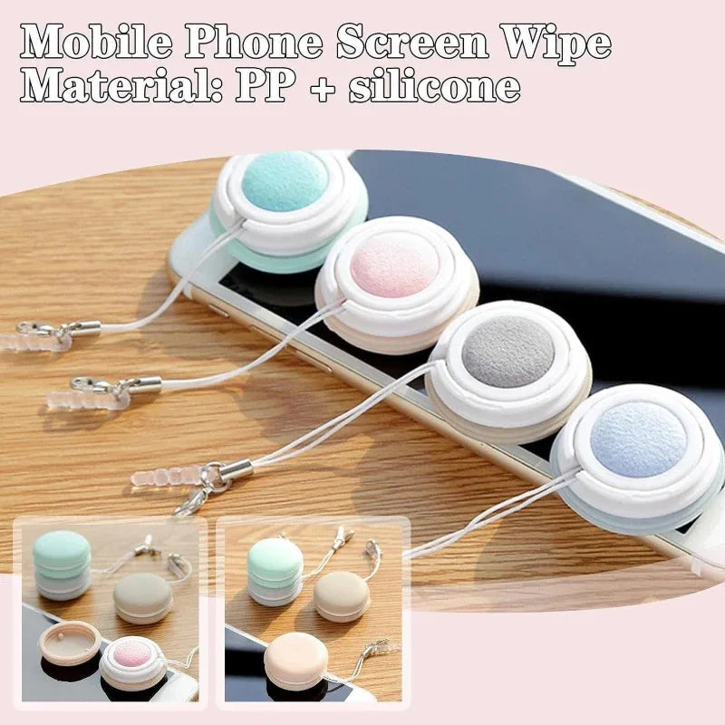All-in-One Screen Cleaner Kit – Fingerprint Eraser & Lens Brush for Smartphones/Tablets/TVs, Includes Keychain Eyeglass Cleaner