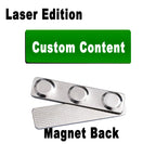 2PCS Mirror Stainless Steel Custom Name Tag Engraved Personalized Work Badge Business Identification Metal ID Name Plate