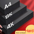 20-100 Sheets Black Paper for Drawing Diy Crafts Decorative Packaging 180/230/300gsm/m² Thickened Paper Cardboard Sketch Pad