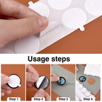 50Pcs Wax Seal Stamp Double-Sided Adhesive Stickers Round Discs Stamp Adhesive Tape DIY Envelope Cards Label Wax Sealing Sticker