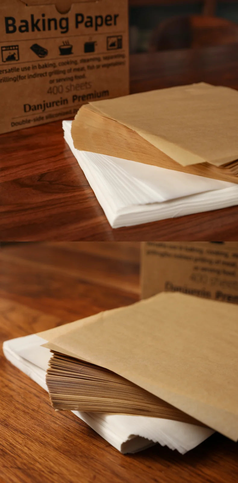 Parchment Paper Baking Paper Square Non-Stick Precut 4” to 12” Grilling Oven Air Fryer Steaming Burger Paper Baking Supplies