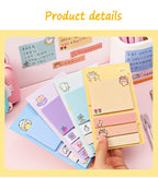 Cartoon Sticky Notes kawaii Cute Memo Pad Portable Index Label Stickers Notes School Stationery Supplies