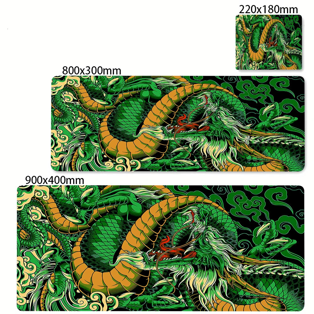 Black and White Dragon Large Mouse Mat Gaming Mousepad Big Rubber Base Mouse Pad Purple Deskpad Eyboard Mats Mousepads 400x900