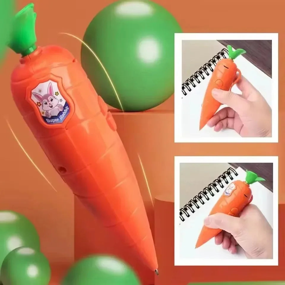 1-10pcs///Zootopia Carrot Voice Recorder Pen Cartoon Kids Ballpoint Pen That Can Be Recorded Creative Multi Functional Pens Gift