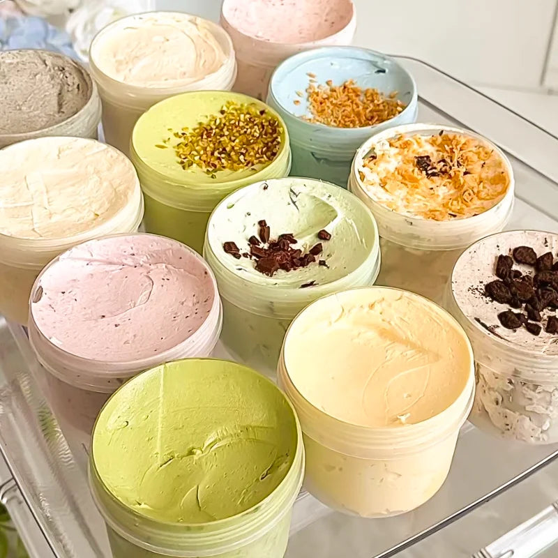 10/1PCS Pudding Cups Dessert Cup with Lids Transparent Reusable Ice Cream Bowls Sealed Cake Storage Box Snacks Yogurt Container