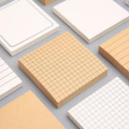 80Pcs Student Office Creative Tearable Memo Grid Memo Paper Self Adhesive Memo Paper Memo Label Stickers