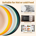 4/16Pcs Wheat Straw Tableware Set Eco Friendly Unbreakable Dinnerware Kitchen Cutlery Kids Dishes Eating Cutlery Camping