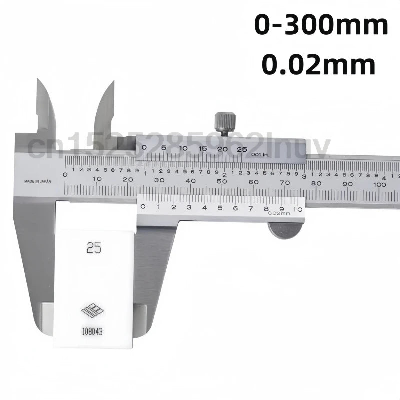CNC Vernier Caliper 530-118  8" 0-200mm Metal Vernier Calipers Inside Outside Depth Step Measurements Tool Metric