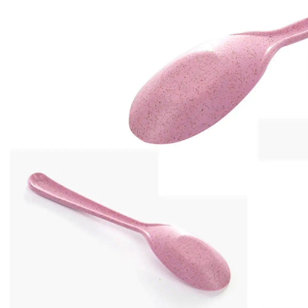 Plastic Bar Kitchen Tools Pudding Dessert Cake Party Wheat Straw Spoon Spoon Rice Scoop Scoop