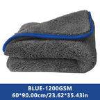 SEAMETAL Thicken Car Cleaning Towel 1200GSM Super-Absorption Microfiber Washing Towel Ultra-Soft Scratch-Free Car Drying Cloth