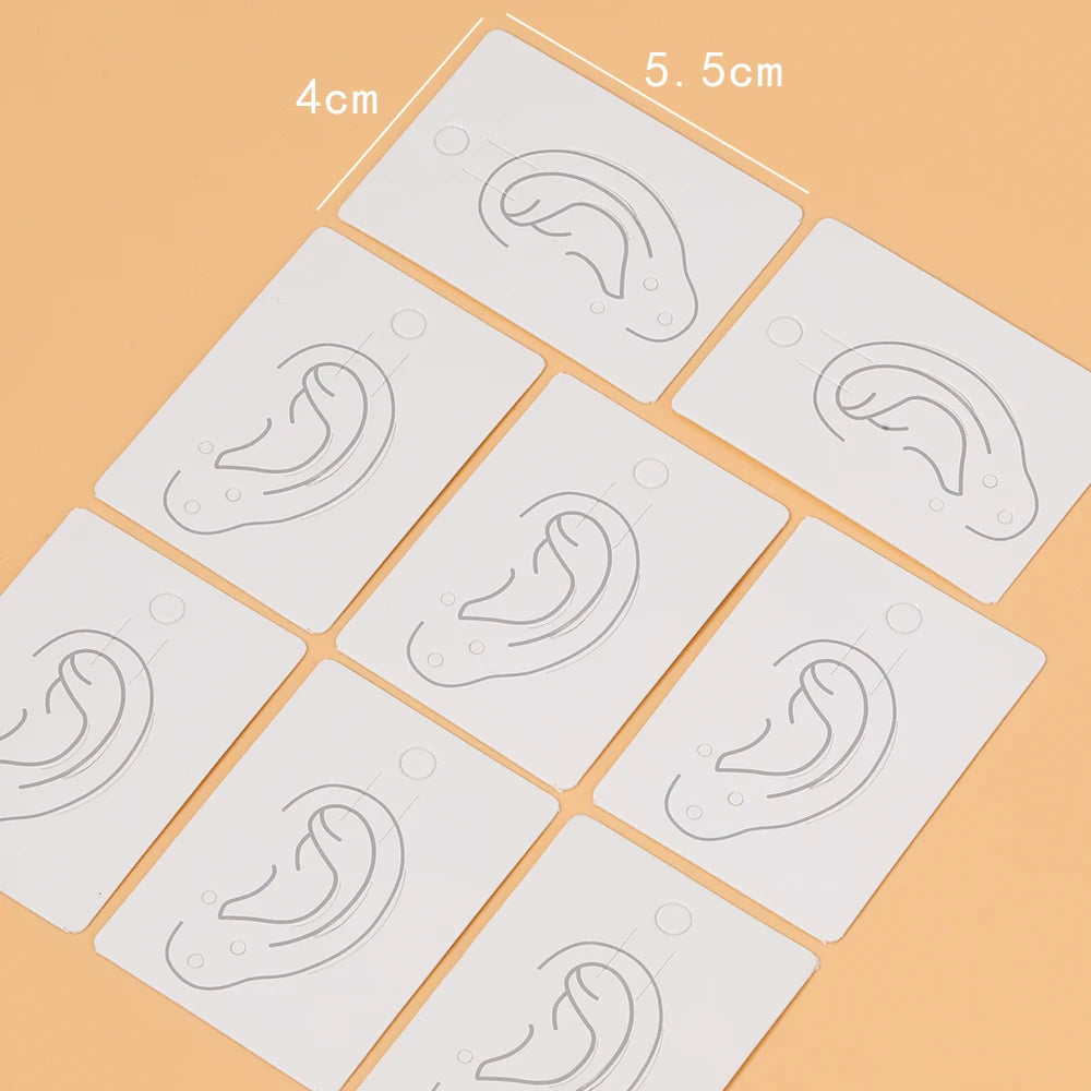 50pcs Earrings Jewelry Display Cards Kraft Paper Packing Tag for diy Jewelry Ear Bone Clip Nails Holder Hanging Retail Price Tag
