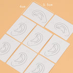 50pcs Earrings Jewelry Display Cards Kraft Paper Packing Tag for diy Jewelry Ear Bone Clip Nails Holder Hanging Retail Price Tag