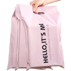50PCS Thank You Pink Poly Mailer Adhesive Envelopes Bag DIY Logo T-shirt Underwear Dress Leggings Toys Shipping Portable Pouches