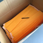 50pcs Long Style Kraft Paper Packaging Bubble Mailer Bags Padded Shipping Envelope With Bubble Mailing Bag Business Supplies