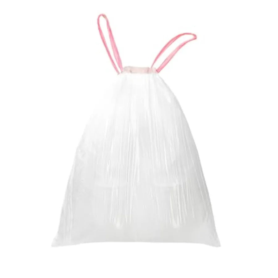13 Gallon Trash Bags Drawstring, Pack of 28 Garbage Bags for Kitchen and Home Use, 63x70cm Size, 12g/pcs, Unscented