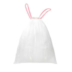 13 Gallon Trash Bags Drawstring, Pack of 28 Garbage Bags for Kitchen and Home Use, 63x70cm Size, 12g/pcs, Unscented
