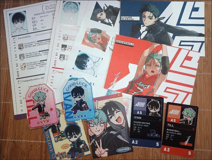 11Pcs/Box Merchandise Alien Stage Lucky Gift Bag Collection Toy Mizi Sua Ivan Till Hyuna Luka File Page Identity Card Postcard