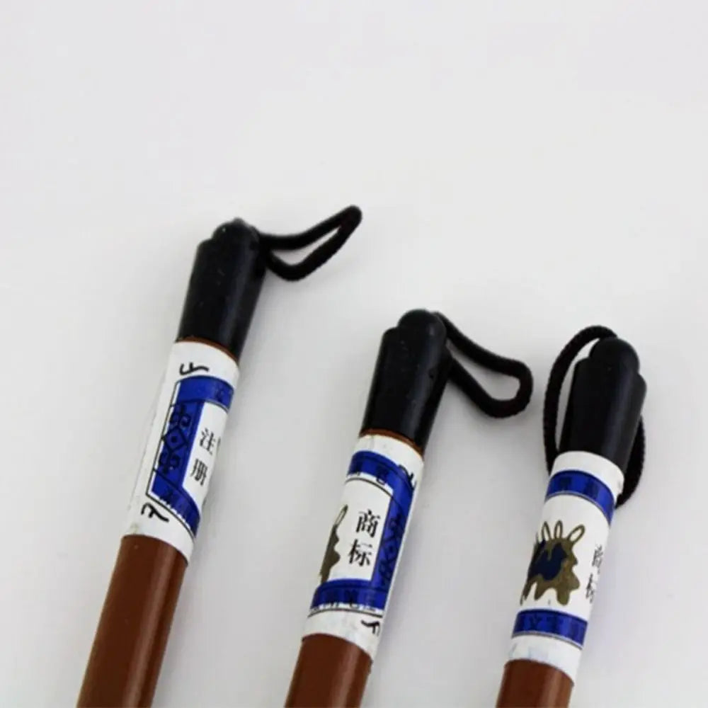 10PCS Traditional Chinese Writing Brush White Clouds Writing Pen Calligraphy Supplies Bamboo Wolf's Hair Writing Brush