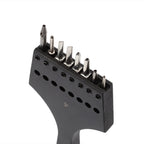 WUTA 3G Leather Punches Head Replaceable Pricking Iron Removable Diamond Olive Round Hole French Style Chisel DIY Craft Tools