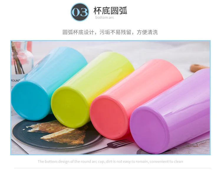 2PCS 20oz Plastic Reusable Cup Stackable Tumbler Unbreakable  Cups for Beer Reusable Glass for Water Party or Home Bar Bathroom