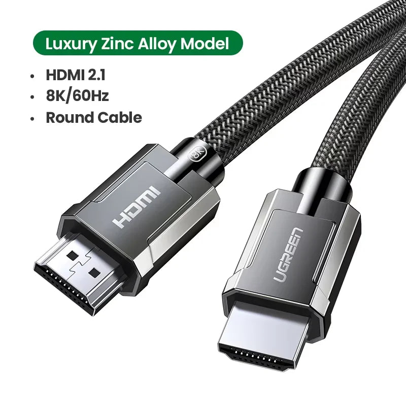 UGREEN 8K HDMI-Compatible Cable for Xiaomi TV Box PS5 Ultra High Speed Certified 8K@60Hz Cable 48Gbps eARC Dolby Vision