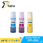 Tatrix PFI050 PFI-050 PFI 050 Premium Color Compatible Inkjet Ink Bottle for Canon ImagePROGRAF TC-20 TC-20M Printer