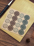 10Pcs Vintage Kraft Envelopes Self-Adhesive Blank Invitation Envelopes for Wedding Party DIY Crafts