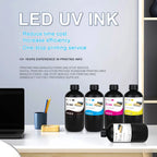 LED UV Ink 1000ml UV Ink For Epson 1390 R1800 R1900 TX800 4800 7880 9880 DX5 DX7 UV Flatbed Printer Universal UV Curing Ink