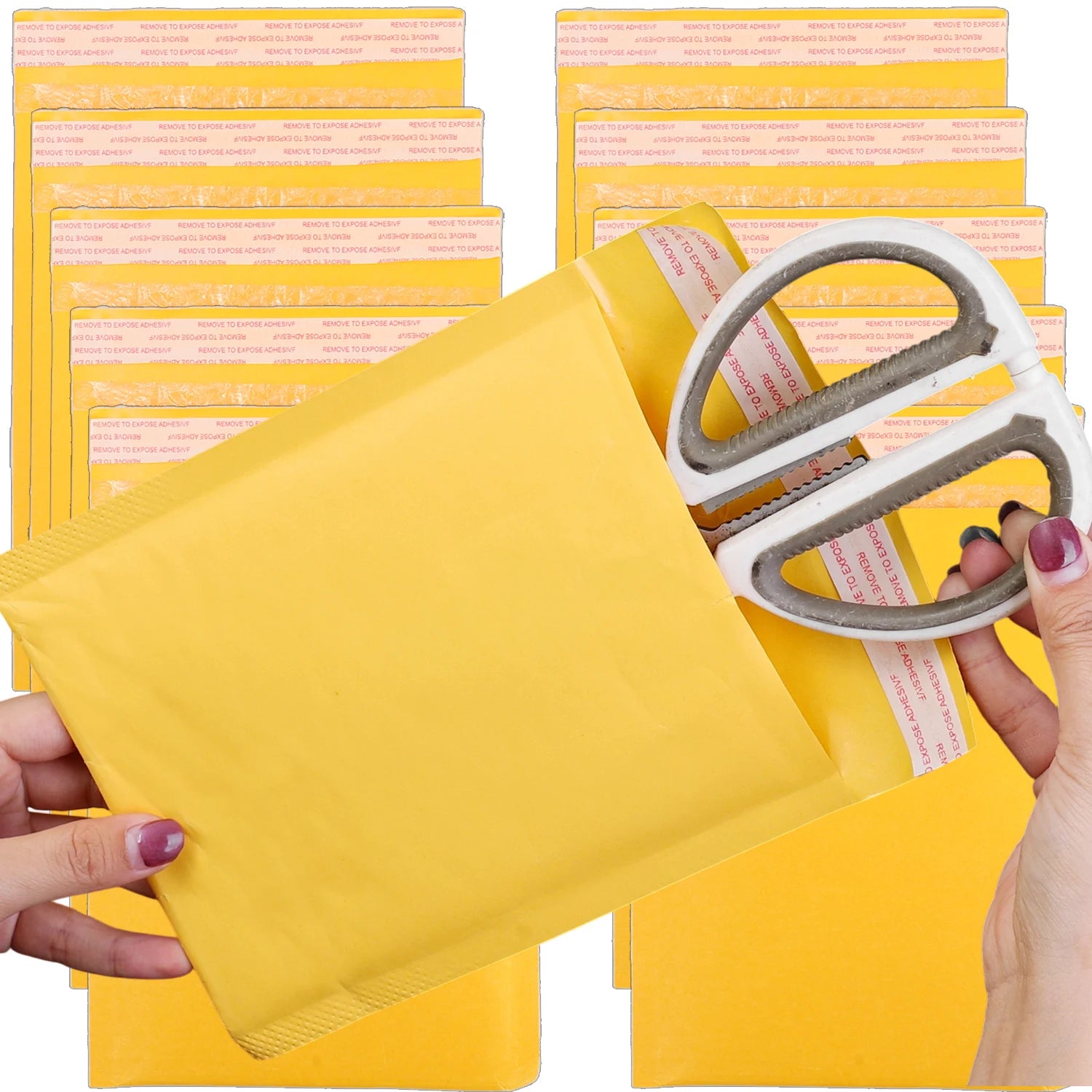 10-50PCS Kraft Paper Bubble Envelopes Bags Different Size Mailers Seal Adhesive Shipping Bag Waterproof Bubble Mailing Bags