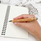 20/50/110PCS Customizable Bamboo Ballpoint Pens Smooth Writing Ideal for School Teachers Offices Advertising Promotional Pens