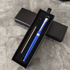 Luxury Metal Ball Point Pen Clip Signature Ballpoint Pens for Business Writing Office Stationery Customized Logo Name Case Gift