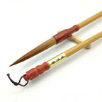 2pcs Long Hair Calligraphic Brush Set Weasel Hair Chinese Writing Brush for Cursive Script Caoshu Chinese Traditional Paintbrush
