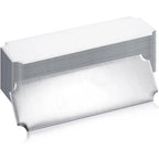 Silver Finish Surface Blank Name Badges, 1 pcs, Office Desk Labeling, Self-Adhesive Backing for School Classroom ID