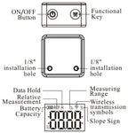 SHANHR Small Digital Level Rechargeable Protractor Inclinometer Digital Angle Finder Angle Measuring Tools
