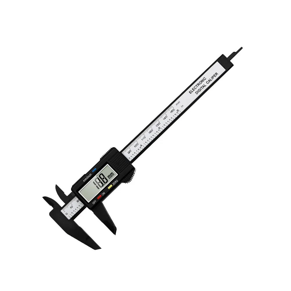 Multipurpose Vernier Caliper Digital High-strength Plastics 4 Measuring Functions 0.1mm Accuracy for Auto Machinery