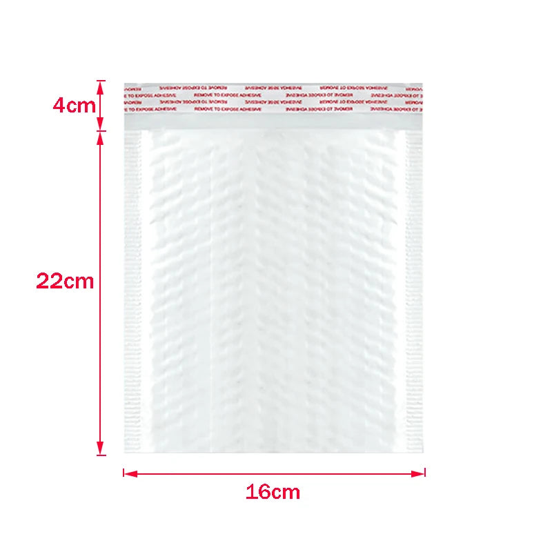 50Pcs Bubble Mailers White Poly Bubble Mailer Self Seal Padded Gift Bag Packaging Envelope Bags Book Shipping Package Bag