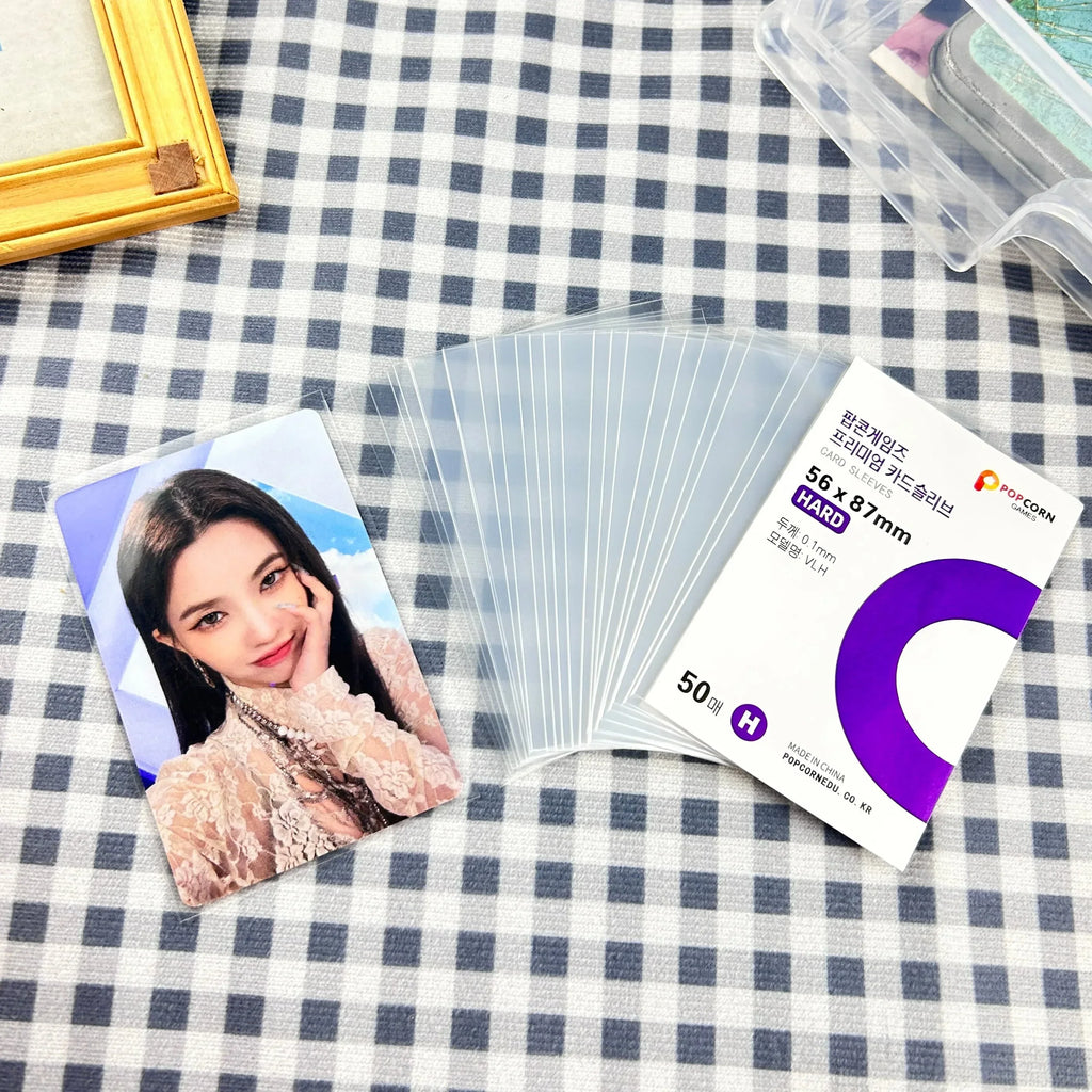 50-500Pcs Premium HD Transparent Kpop Idol Card Protective Sleeve Album Photo Waterproof Protector Game Card Holder