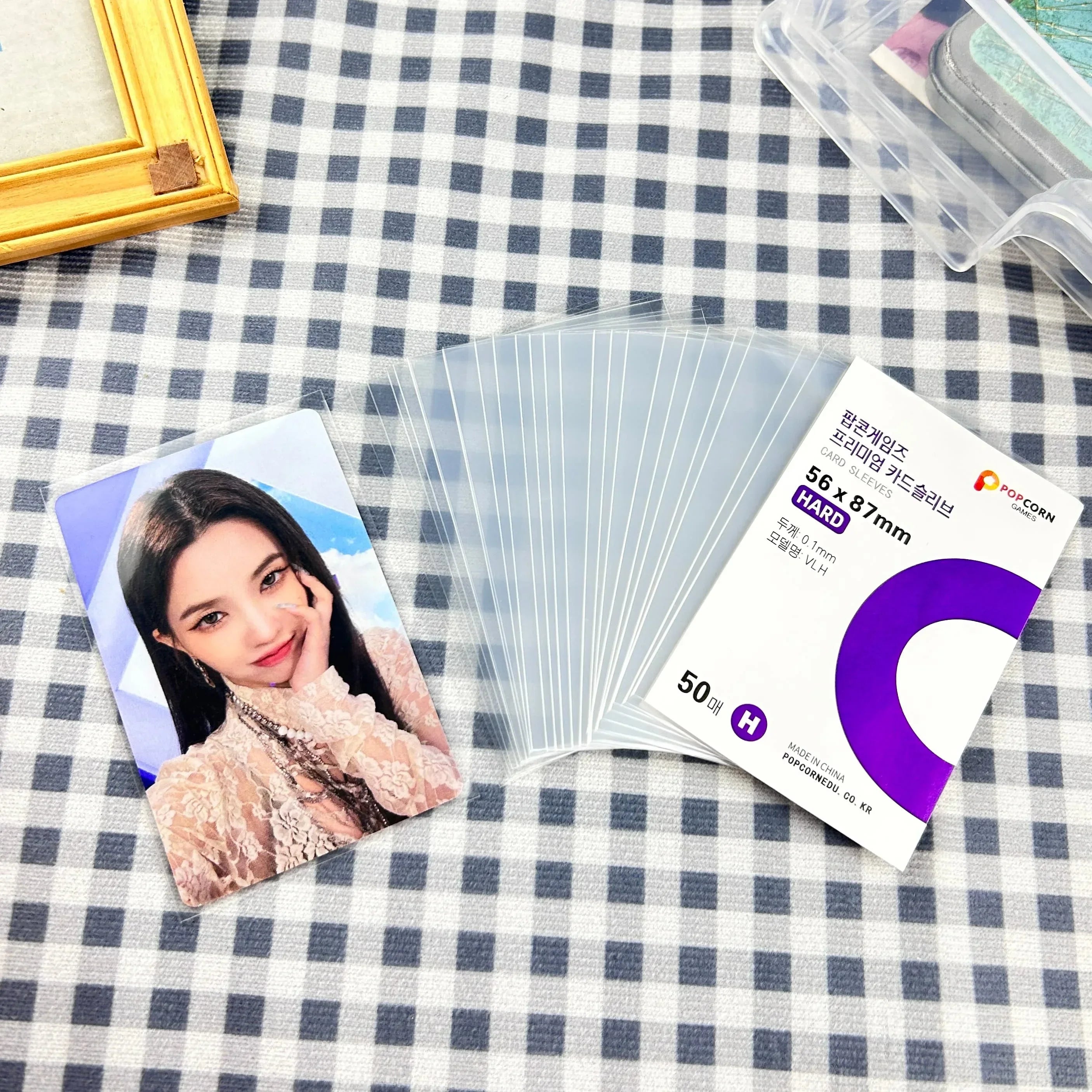 50-500Pcs Premium HD Transparent Kpop Idol Card Protective Sleeve Album Photo Waterproof Protector Game Card Holder